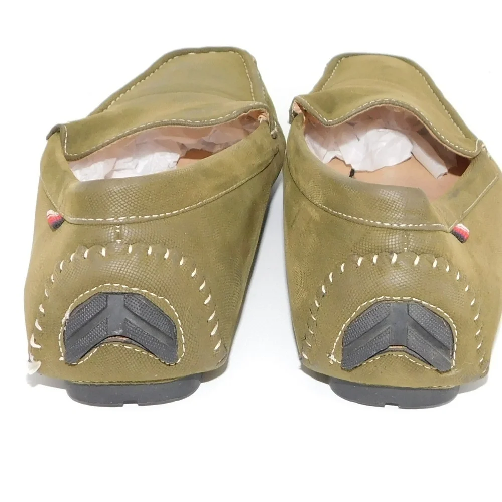 Phat Farm Classic Green Canvas Slip-on Loafer